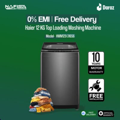 Haier HWM120-316S6 12 KG Top Load Washing Machine