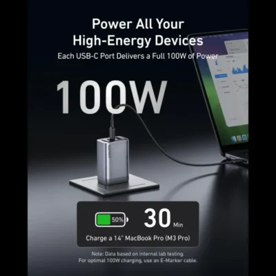 Anker Prime 100W GaN Wall Charger 3 Ports