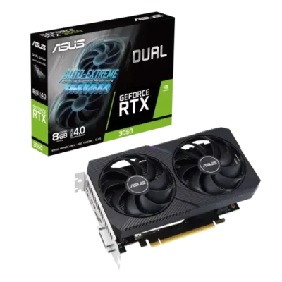 ASUS Dual GeForce RTX 3050 V2 8GB GDDR6 Graphics Card