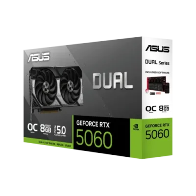 ASUS Dual GeForce RTX 5060 8GB GDDR7 OC Edition Graphics Card
