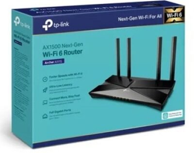 Tp-Link Archer AX15 AX1500 4 Antenna 1500mbps Gigabit Wifi 6 Router